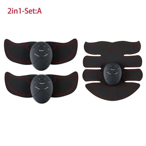 Ems-Entraîneur Abdominal Et Fessier,Appareil De Musculation,Pour Perte De Poids,Masseur De Taille Saillante,Adapté Aux Exercices D'amincissement À Domicile - Type 2in1-Set-A