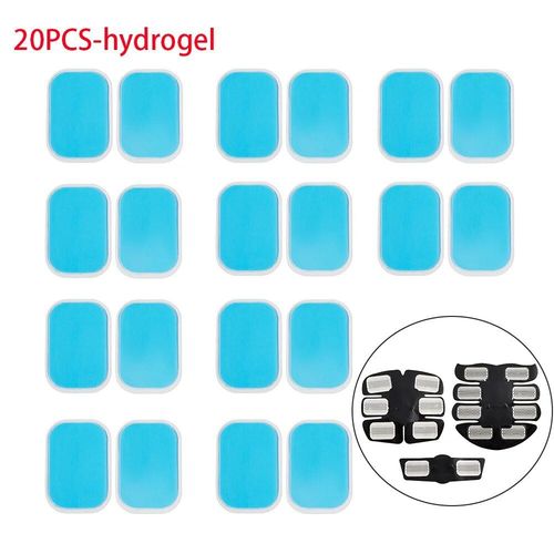 Ems-Entraîneur Abdominal Et Fessier,Appareil De Musculation,Pour Perte De Poids,Masseur De Taille Saillante,Adapté Aux Exercices D'amincissement À Domicile - Type 20pcs-Hydrogel