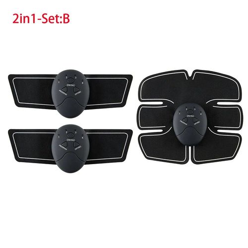 Ems-Entraîneur Abdominal Et Fessier,Appareil De Musculation,Pour Perte De Poids,Masseur De Taille Saillante,Adapté Aux Exercices D'amincissement À Domicile - Type 2in1-Set-B