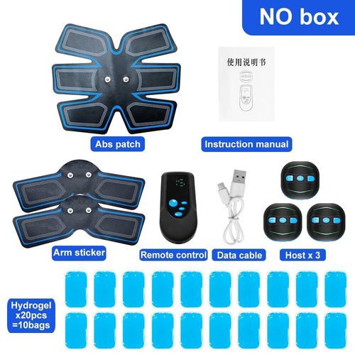 Ems-Appareil De Musculation Électrique À Distance,Appareil Intelligent Pour Les Muscles Abdominaux,Les Bras,Les Jambes,Perte De Poids,Massage Amincissant - Type Set Without Box