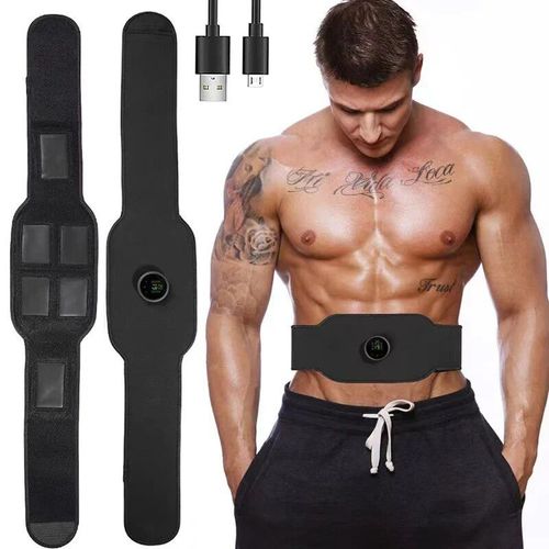 Smart Ems-Appareil De Musculation Électrique Sans Fil,Stimulateur De Muscles,Fitness,Entraînement Abdominal,Perte De Poids,Autocollants,Masseur Amincissant Pour Le Corps - Type Single Abdomen