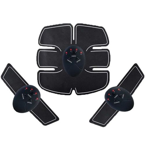 Ems-Entraîneur De Perte De Poids Électrique Sans Fil,Appareil De Musculation Intelligent,Fitness,Entraînement Abdominal,Autocollants,Masseur Amincissant Pour Le Corps - Type Marron