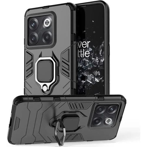 Compatible Oneplus 10t 5g (1+10t 5g) - Coque Résistante Anti Choc Avec Anneau Bague Anti Chute-Béquille [Novago]