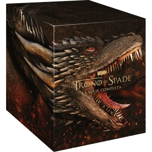 Coffret Game Of Thrones (Le Trône De Fer), L' Intégrale Des 8 Saisons En 4k Import Italie Avec Vf Incluse En 33 Discs (30 4k Ultra + 3 Blu-Ray Bonus), Nota Les Boitiers Et Jaquettes Sont En Italien