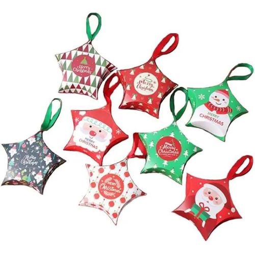8 Petites Boites À Bonbons Et Cadeaux À Suspendre Dans Le Sapin De Noël [Novago]