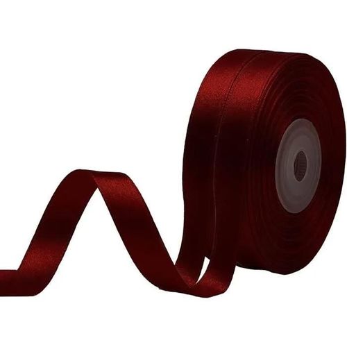2 Rouleaux De Ruban Satin Pour Vos Cadeaux Et Décoration Bordeaux [ Largeur 1 Cm ]