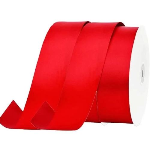 2 Rouleaux De Ruban Satin Pour Vos Cadeaux Et Décoration Rouge [ Largeur 4 Cm ]