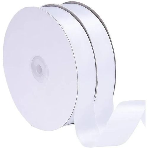 2 Rouleaux De Ruban Satin Pour Vos Cadeaux Et Décoration Blanc [ Largeur 2 Cm ]