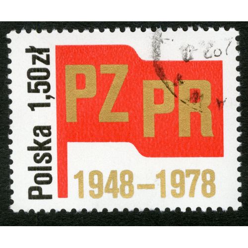 Timbre Oblitéré Polska, Pzpr 1948-1978, 1,50 Zl
