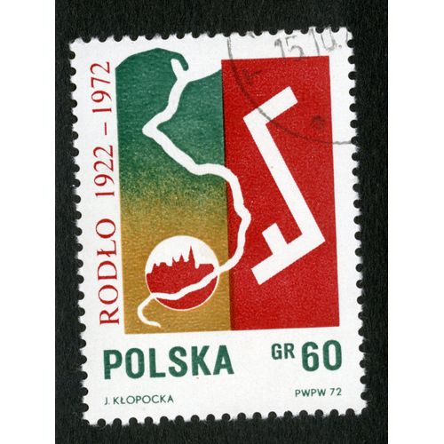 Timbre Oblitéré Polska, Rodlo 1922-1972, Klopocka, Gr 60