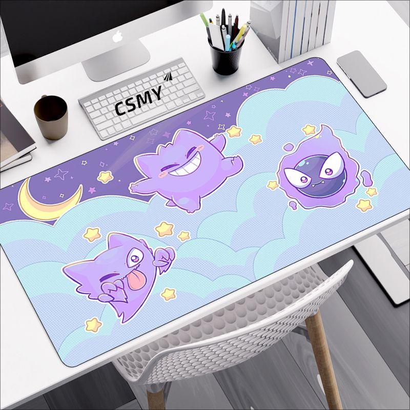 Tapis de souris pour Pc Gamer, protection de bureau, dessin anime, Pokemon,  accessoires pour ordinateur portable, Xxl