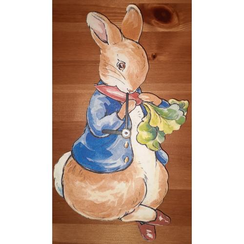 Pendule Beatrix Potter - Peter Rabbit avec radis