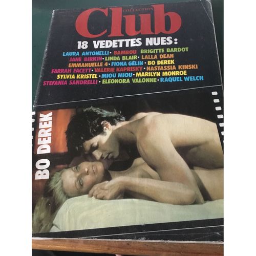 Club Collection 4 18 Vedettes Nues Jane Birkin Brigitte Bardot Sylvia Kristel Miou-Miou Fiona Gelin