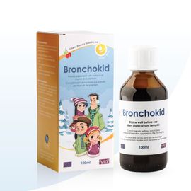 Bronchokid Fyto | Soutien Respiratoire Naturel Pour Enfants Et Adultes | Toux Sèche Et Grasse | Extrait De Thym, Plantain Et Miel | Goût Cerise Gourmand | Sans Additifs Artificiels | Sirop 100 Ml 
