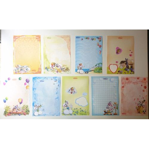 Lot De 9 Feuilles A5 Diddl