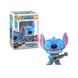 Funko Pop Stitch Con Ukelele, Flocked Disney Nº. 1044