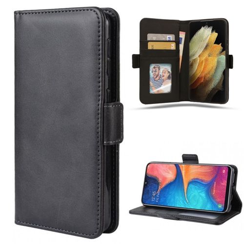 Housse Cuir Portefeuille Noir Pour Samsung Galaxy S22