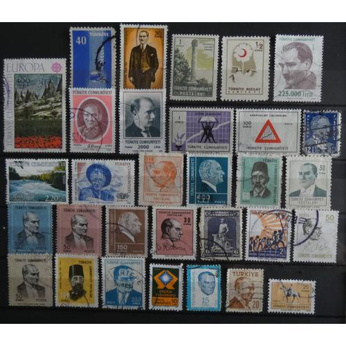 Lot De 31 Timbres Turquie