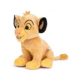 Peluche Simba DISNEYLAND PARIS Le Roi Lion couverture feuille bébé