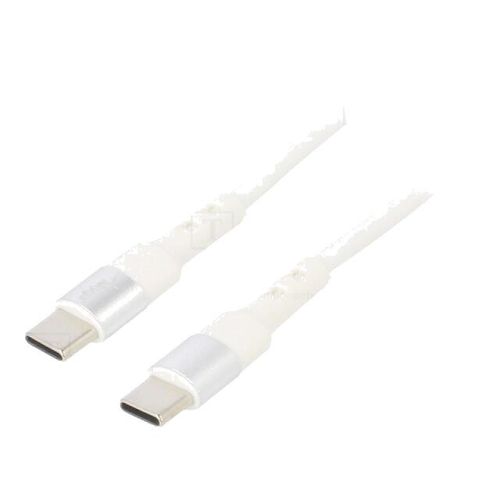 Cable USB 2.0 USB C prise male des deux cotes 1.8m - Blanc