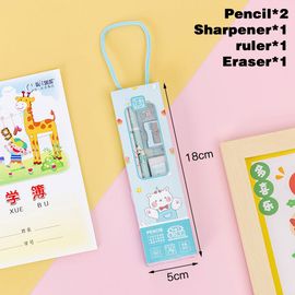 Jeu De Règles 4 Pièces-ensemble Kawaii, Papeterie Scolaire, Animal Créatif, Rapporteur De Dessin