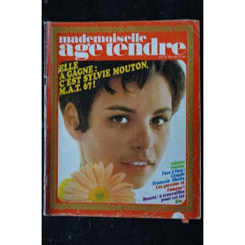 Mademoiselle Age Tendre N° 32 1967 06 Cover Sylvie Mouton Adamo Claude François Sheila Mireille Mathieu Tom Jones