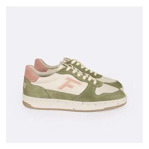 Faguo Basket Alder Leather Sue Bicoblanc/marron41 Vert
