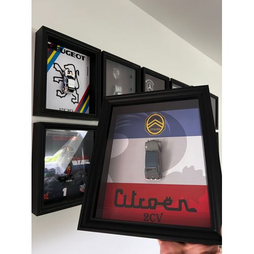 Cadre voiture Citroen 2CV échelle 1/43