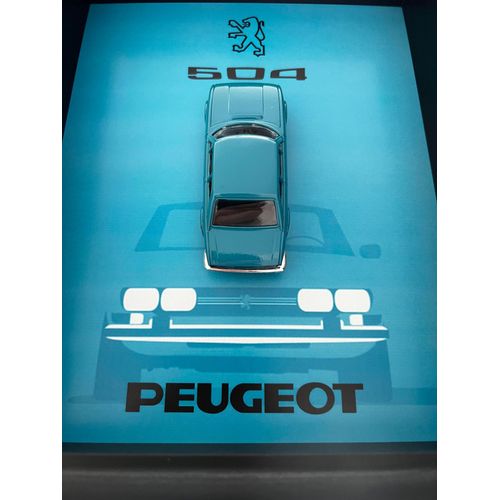 Cadre voiture Peugeot 504 échelle 1/43