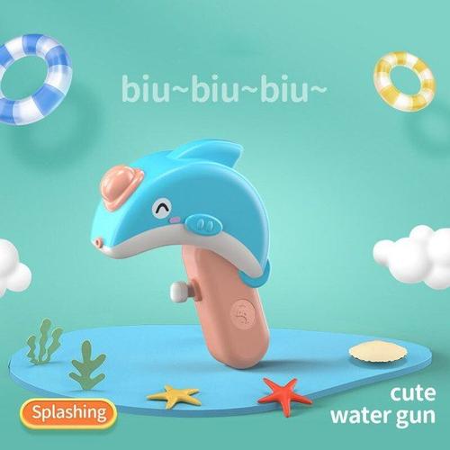 Mini Pistolet À Eau Pour Enfants Jouet Absorbant L'eau Petit Dauphin Nouvelle Collection