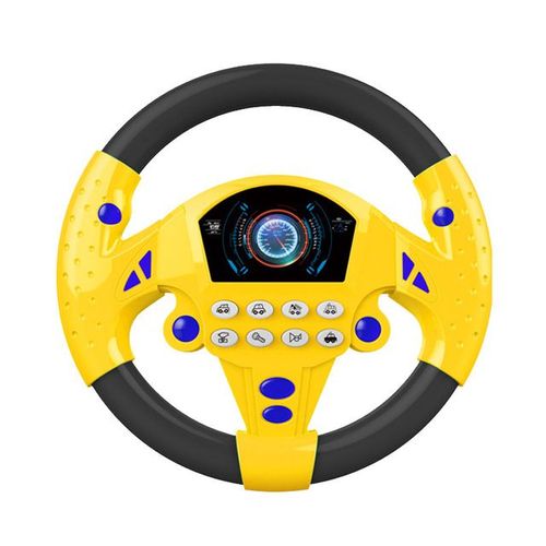 Volant De Voiture Pour Bébé Copilote Jouet Éducatif De Simulation Électrique Avec Sons Jeu Musical Pour La Poussette
