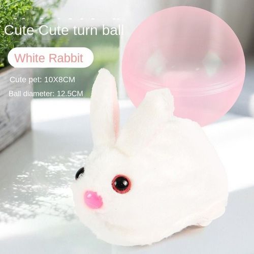 Balle Roulante Pour Enfants Simulation Électrique Hamster Lapin Lueur Dans La Nuit Jouet Poupée Animal De Compagnie Dispositif Magique Chat