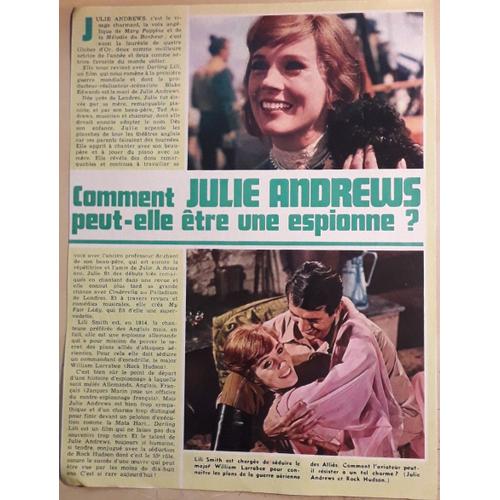 Julie Andrews [Coupure De Presse - 1971] - Au Dos : Jean Claudio, Comédien-Romancier - 23,5 X 18 Cm