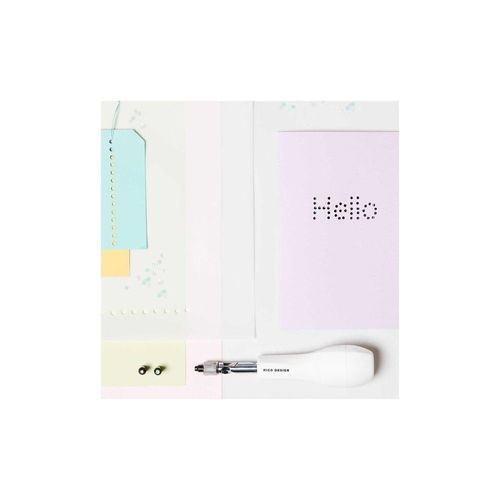 Perforatrice Multi-Diamètres 2 Mm, 3 Mm, 4 Mm - Pour Papier, Carton Et Textiles - Rico Design Blanc (1)