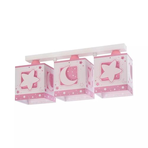 Plafonnier 3 Lumières Luna Rose