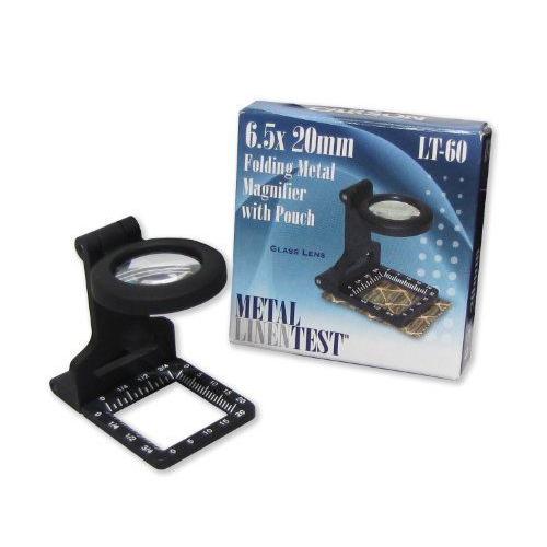 Carson Optical Métal Lin test loupe 6X 20mm Puissance objectif