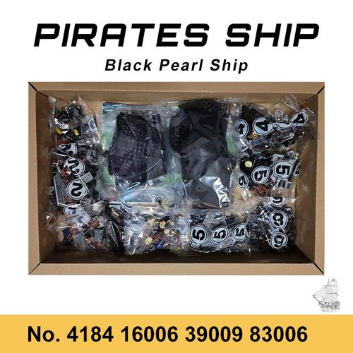 Blocs De Construction De Bateau Pirate La Perle Noire 16006 39009 83006 Modèle De Briques De Bricolage De Bateau Jouets Éclairés Cadeaux Éducatifs Pour Filles Et Garçons