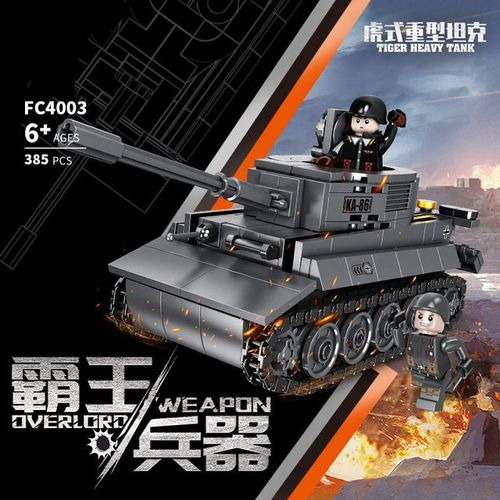 Kit De Figurines De Combat Militaire Réservoir Lourd Arme De Combat Modèle De Véhicule Blocs De Construction Jouet Briques Cadeaux Éducatifs