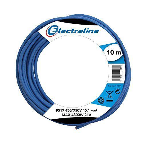 Electraline 13231 Câble unipolaire FS17, section 1 x 4 mm&sup2, noir, 10 m