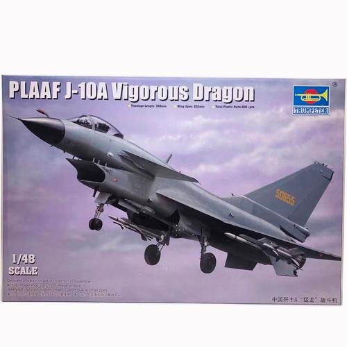 Trompetter 1/48 Plaaf J-10a Ensemble De Chasseur Dragon Vigoureux Kits De Construction De Modèles Pour Adultes Loisirs Jouets En Plastique Diy 02841