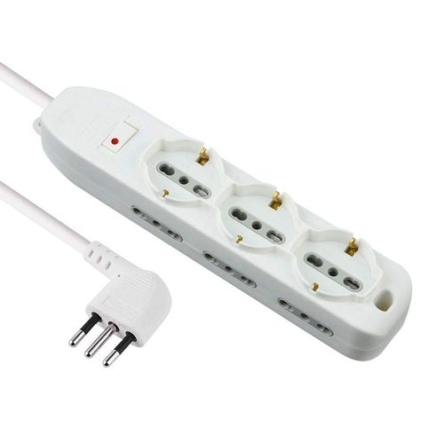 Electraline 62048 multiprise avec réducteur, blanc
