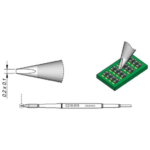 JBC C210019 à souder pour T210 Burin