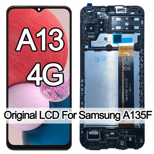 Écran Tactile Lcd 4g 6.6 Pouces Pour Samsung Galaxy A13 Lte A135f A135b A135u Sm-A135u1 Original