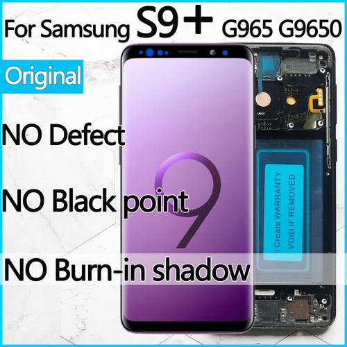 Original Amoled Remplacement Pour Samsung Galaxy S9 Plus Écran Tactile Lcd Numériseur Avec Cadre S9 + Lcd G965 G9650 Pas De Brûlure