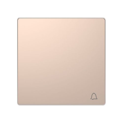 Schneider electric mtn3305 ? 6051 touche simple avec symbole sonnette pour mécanisme de la gamme d-life, Champagne