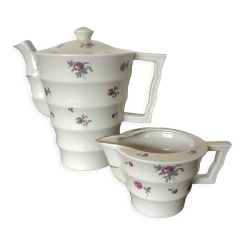 Cafetire Et Pot Lait Vintage Haviland Limoges Multicolore