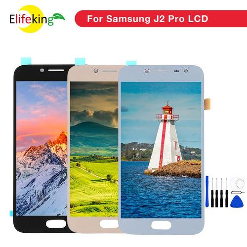 Pour Samsung Galaxy J2 Pro 2018 J250 Écran D'affichage À Cristaux Liquides Sm-J250 Numériseur Écran Tactile Pour Samsung Galaxy Grand Prime Pro Remplacer