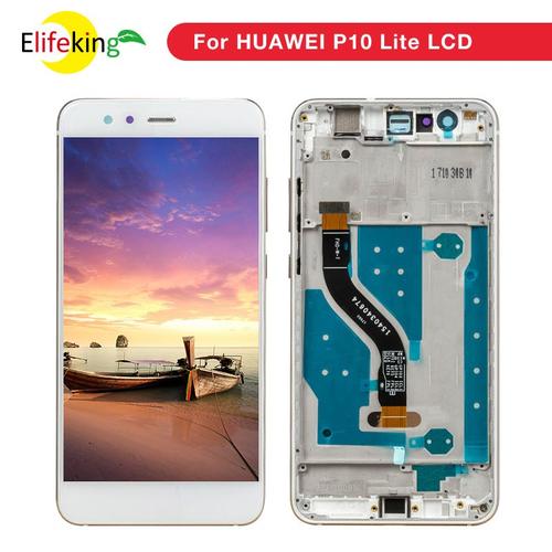 Écran Tactile Lcd De Remplacement Avec Châssis 5.2 Pouces Pour Huawei P10 Lite Was-Lx1