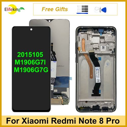 Ensemble Écran Tactile Lcd De Remplacement Avec Châssis 6.53 Pouces Pour Xiaomi Redmi Note 8 Pro Original