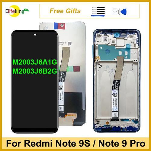 6.67 ""Pour Xiaomi Redmi Note 9 Pro D'écran Tactile D'affichage À Cristaux Liquides Pour Redmi Note 9s Affichage M2003j6b2g Numériseur Pièces De Rechange